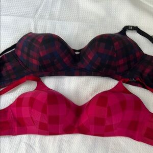 Bundle of Torrid Red and Black Plaid Bras